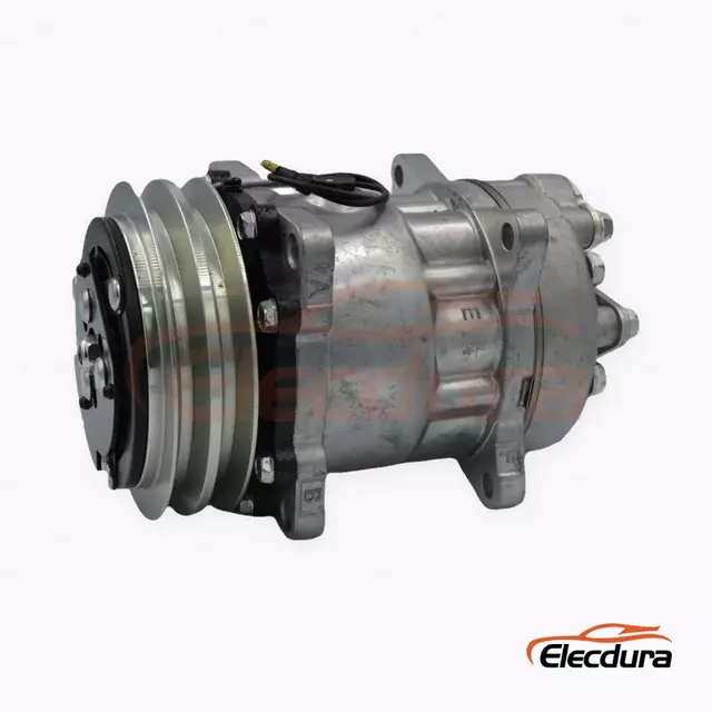 Volvo kompakt ekskavat&ouml;r i&ccedil;in 7H13 12V A2 132 mm Ağır Hizmet Klima Kompres&ouml;r&uuml;