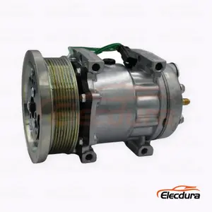 7H15 24V 8PK 133 mm Wytrzymały kompresor klimatyzacji do wersji 8PK Caterpillar z długim uchem i kątem kątowym