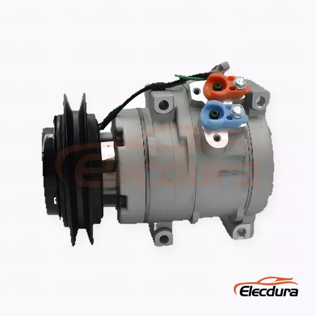 Компрессор кондиционера 10S15L 24V B1 142 mm Heavy Duty для экскаватора Yuchai