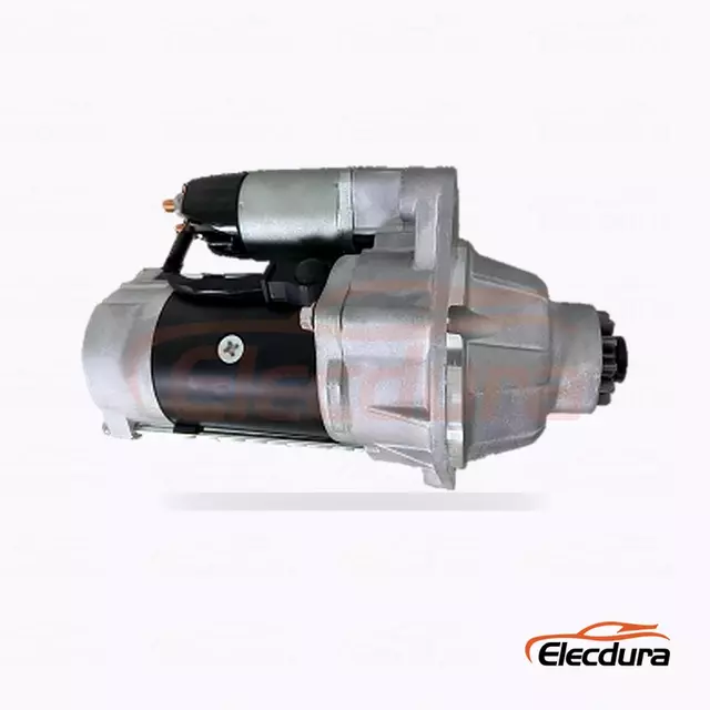 Motor de arranque para equipo FYD86-M Shanghai Diesel 4114, 24 V, 4,5 kW, 12 dientes, vista del terminal trasero