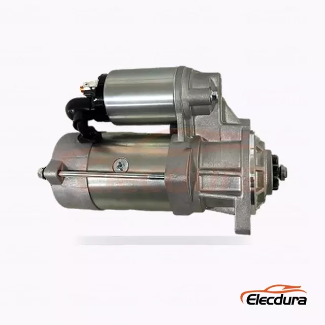 Motor de arranque Kubota UD13988S, 12 V, 2,00 kW, 9 dientes, vista del terminal trasero