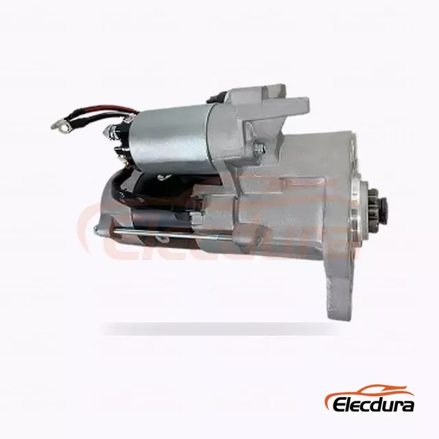 Moteur de d&eacute;marreur Mitsubishi-Type 12 V 2,2 kW 9 dents CW variante B, vue du terminal arri&egrave;re