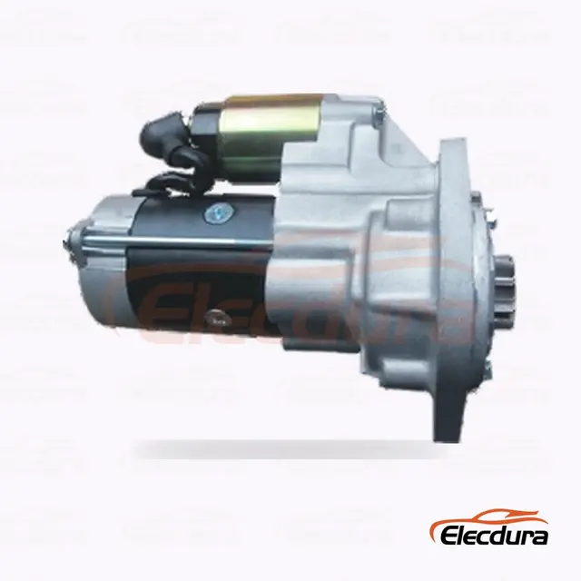 S25-580 มอเตอร์สตาร์ทแบบฮิตาชิ, 24V 4.0kW 9 ฟัน, มุมมองด้านข้างที่สมบูรณ์