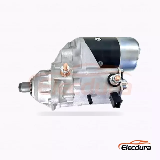 2280005860 Průmyslov&eacute; s motorem Denso Starter, 12V 2,0kW, 10 zubů, pohled na zadn&iacute; termin&aacute;l