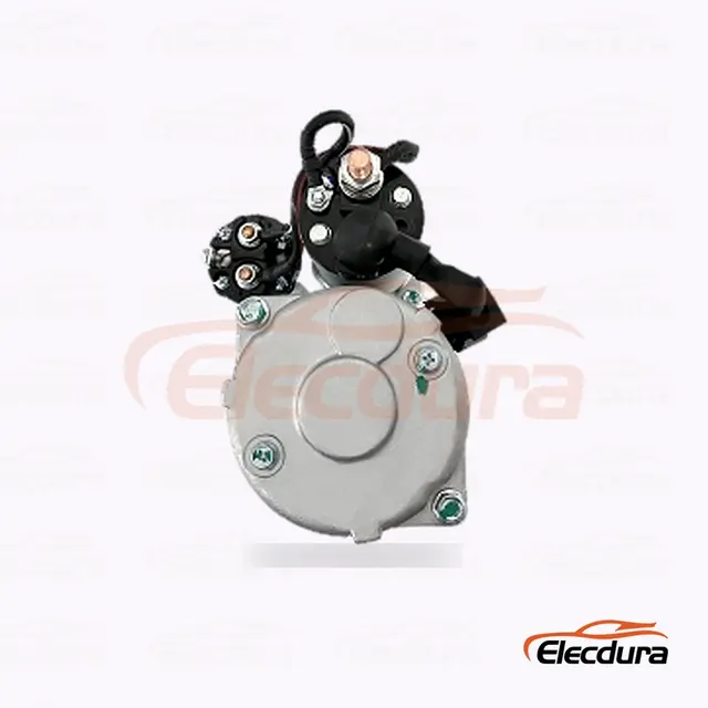 19080025 Daewoo DH225-7/ 29MT Motor starter , 24V 7 kW 11 Gigi, Tampak Terminal Belakang