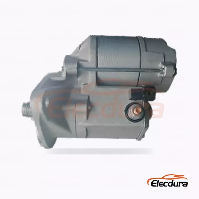 128000-190 Toyota Startmotor, 12V 1,0kW 9 t&auml;nder, komplett sidovy