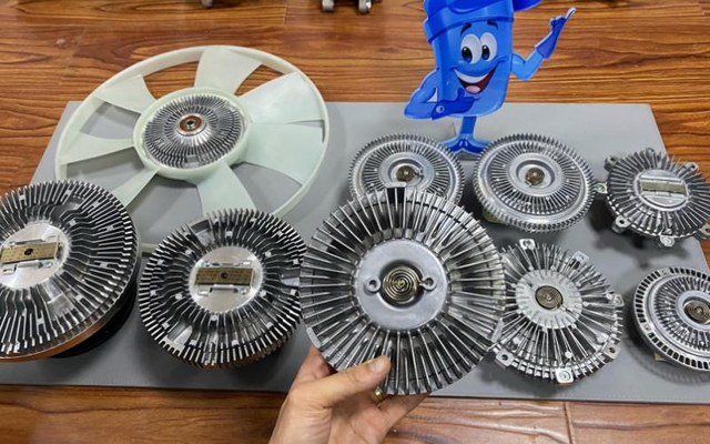 Monsters van zware ventilatorkoppelingen voor vrachtwagens, bussen en aftermarket-onderdelen voor machines