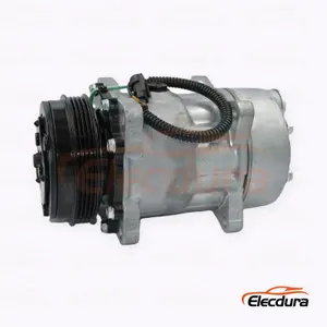 Dongfeng Tianjin 4PK kamyon versiyonu i&ccedil;in 7H15 24V 4PK 112 mm ağır hizmet Klima Kompres&ouml;r