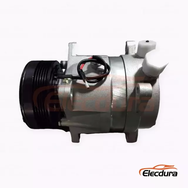 Compresor de aire acondicionado de servicio pesado V5 24V 6PK 120 mm para gr&uacute;a SANY