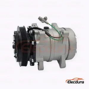 Compresor de aire acondicionado de alta resistencia 7H15 24V 4PK 133 mm para cami&oacute;n Foton Auman GTL versi&oacute;n 4PK