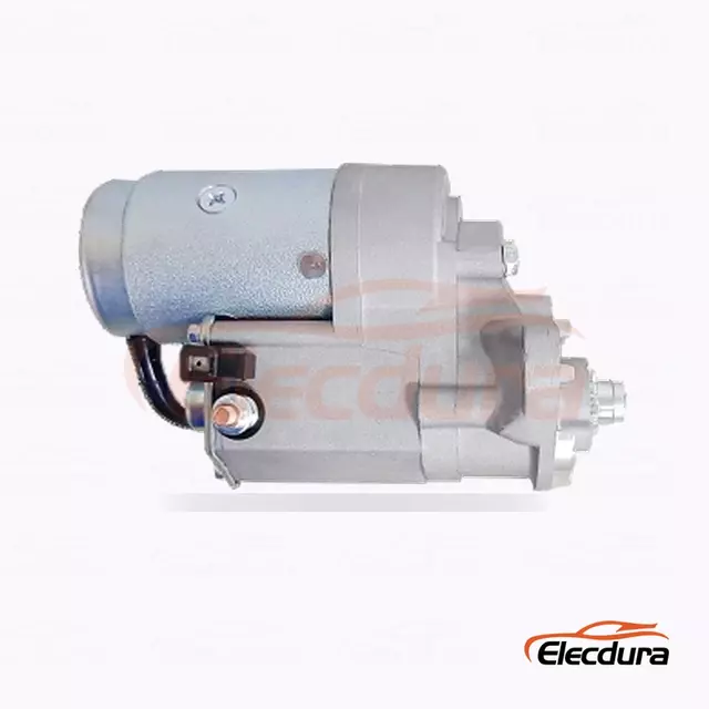 D&eacute;marreur robuste FYD348-N, 12 V, 2,0 kW, 9 dents, vue du terminal arri&egrave;re