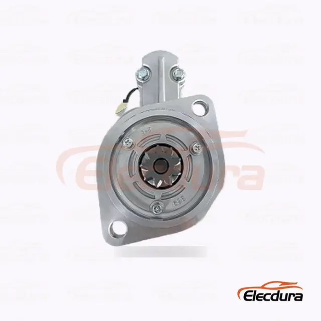 S13-82 Hitachi-Type Motor starter , 12V 2.8 kW 9 Gigi, Tampak Terminal Belakang