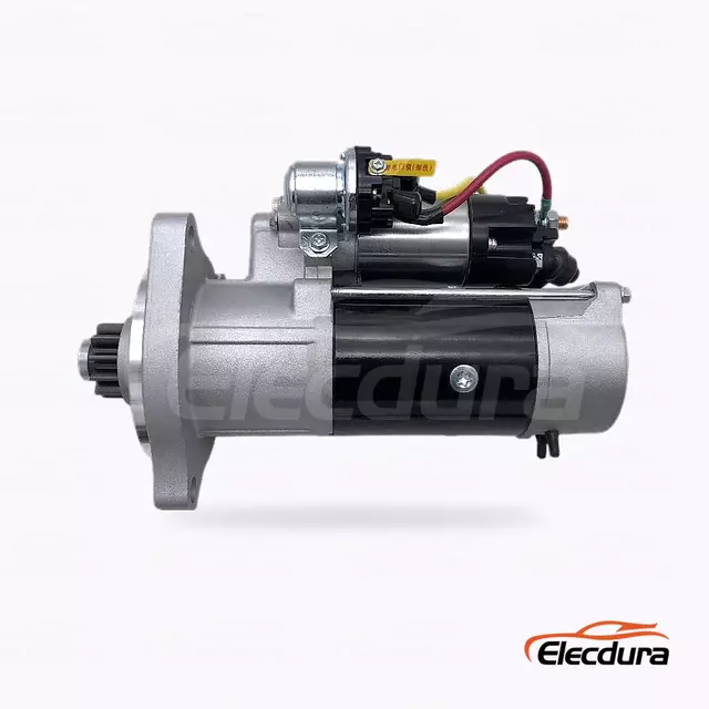28100-2862A 0365-602-0012 Start&eacute;r 24V 8kW 11T pro Hino E13C Heavy Duty Supply, kompletn&iacute; bočn&iacute; pohled