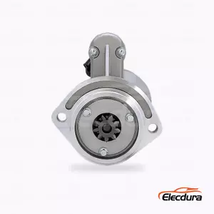 3708010-5B5 Nissan QD32T 24V 4,5kW 9T motor de partida atacado, vista frontal da extremidade da unidade