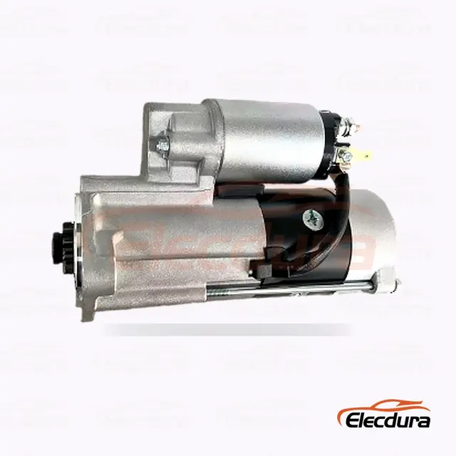 M008T80471A Mitsubishi 4M40 E307 스타터 모터 , 24V 3.2 kW 2 톱니, 후면 터미널 보기