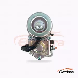119620-77011 Yanmar 3T72 og 3TNA72 motorstartermotor, 12V 1,0kW 11 t&aelig;nder, komplet set fra siden