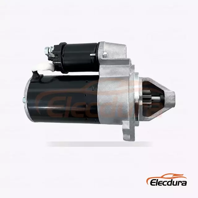 57223708 D&eacute;marreur robuste, 12 V, 1,55 kW, 11 dents, vue lat&eacute;rale compl&egrave;te