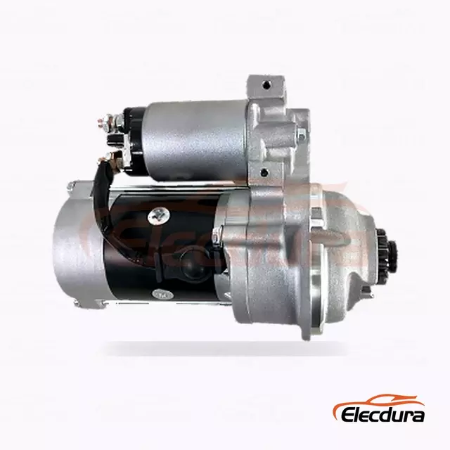 M2T57673 Mazda T3500 และ Ford Trader มอเตอร์สตาร์ท, 12V 2.7kW 14 ฟัน, มุมมองเทอร์มินัลด้านหลัง