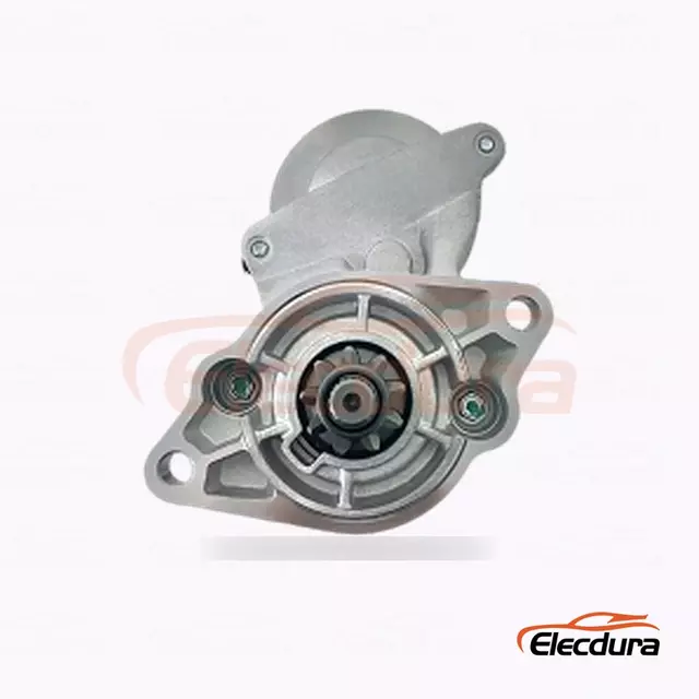 228000-079 Motor de arranque Kubota D850, 12 V, 1,4 kW, 9 dientes, vista lateral completa
