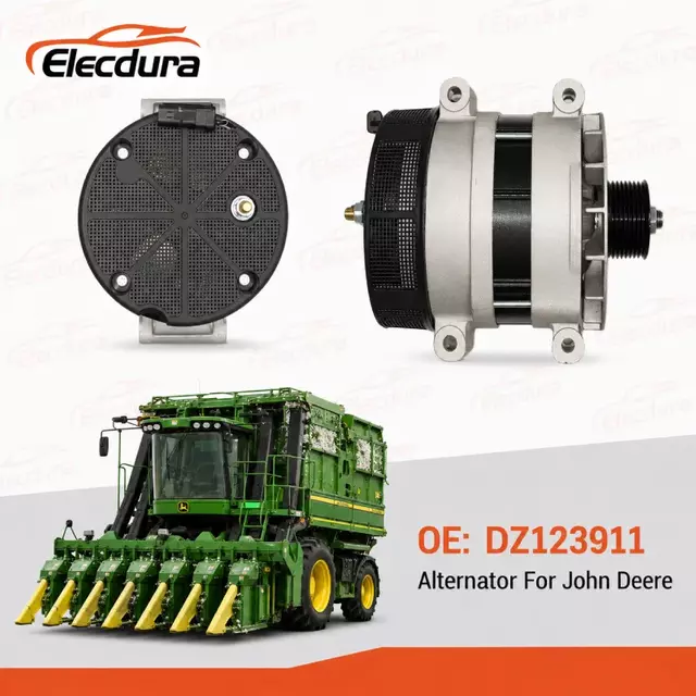 Nou DZ123911 11.205.447 Alternator 12V 330A pentru mașini de recoltat bumbac John Deere