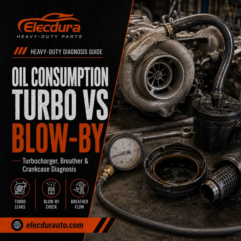 Consumo excessivo de &oacute;leo do motor diesel: Turbocompressor , diagn&oacute;stico de passagem e respiro