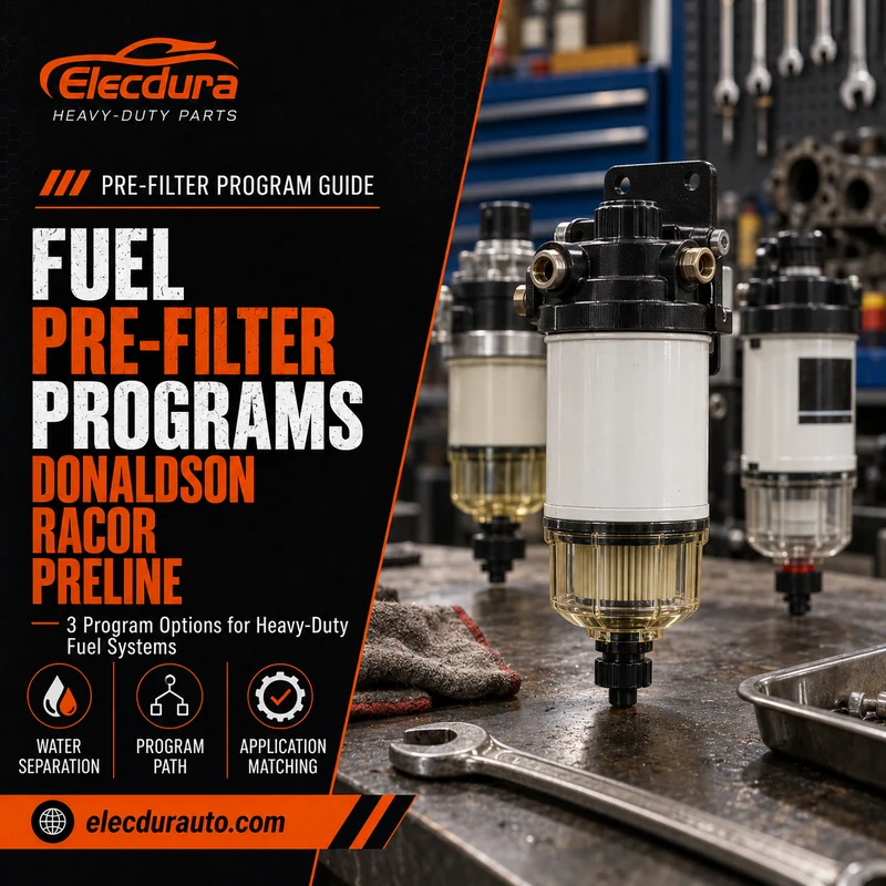 3 programmes d'assemblage de pr&eacute;-filtres &agrave; carburant&nbsp;: configuration de Donaldson, Racor 600 et PreLine Flex