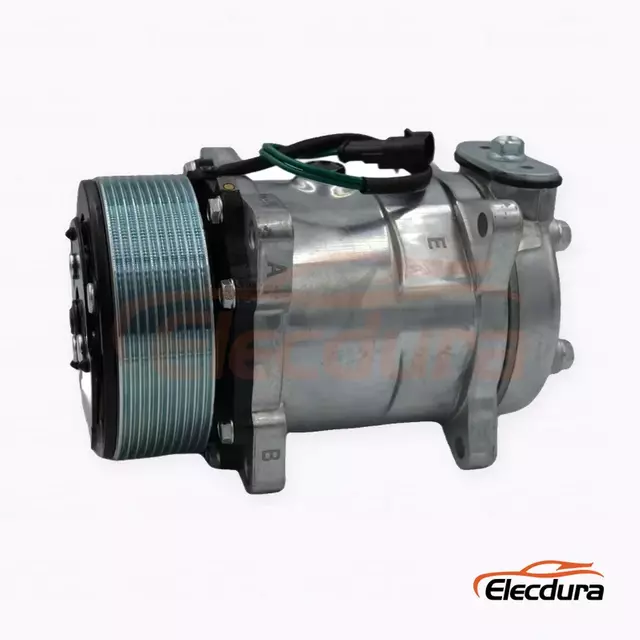 Compresor de A/C de alta resistencia 5H14 24V 10PK 119 mm para puerto de junta t&oacute;rica FAW Jiefang Long V
