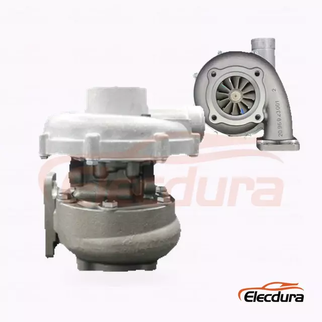 K27-43 3990023043 Turbodmychadlo pro motor MMZ D245 — alternativn&iacute; pohled na kompletn&iacute; sestavu