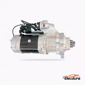 高耐久 24V 7.2kW 12 歯 CW スターター モーター、完全側面図