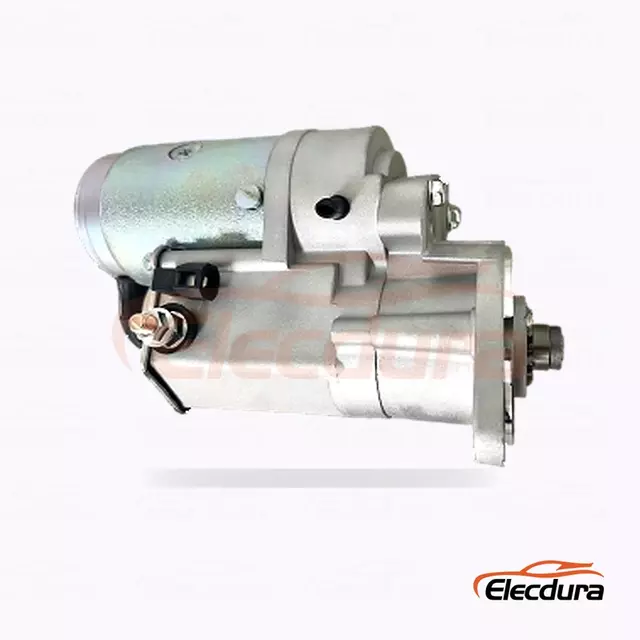 NISSAN SD25 헤비듀티 스타터 모터, 12V 2.0kW 9톱니, 후면 터미널 보기