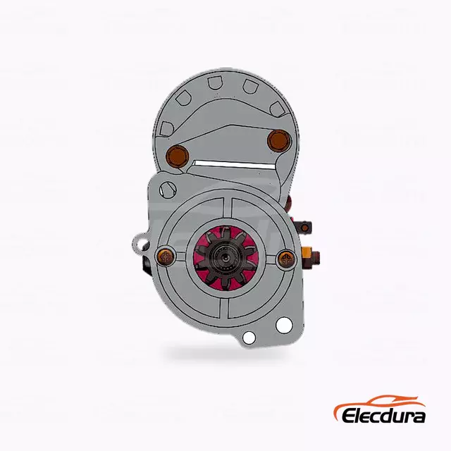 3266A00100 Mitsubishi S4S Startmotor Engrosforsyning, drev-ende set forfra