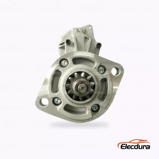 600-863-3110 Komatsu PC130-7 4D95 ผู้จัดจำหน่ายมอเตอร์สตาร์ท, มุมมองด้านหน้าไดรฟ์
