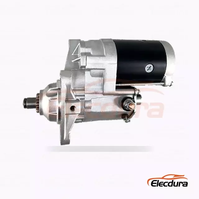 228000-7380 Cummins 6CT8.3 스타터 모터, 24V 7.5kW 10톱니, 후면 터미널 보기