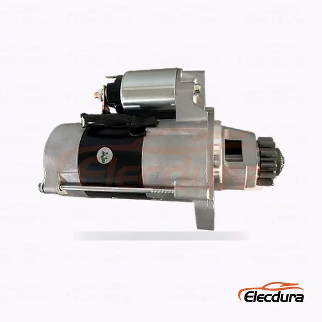 M008T71471 Motor de arranque Mitsubishi, 12 V, 1,7 kW, 12 dientes, vista del terminal trasero
