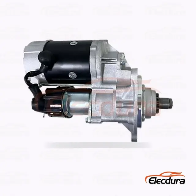 0-24000-3151 Hitachi ZX200 및 John Deere 스타터 모터 , 24V 4.5 kW 11 톱니, 후면 터미널 보기