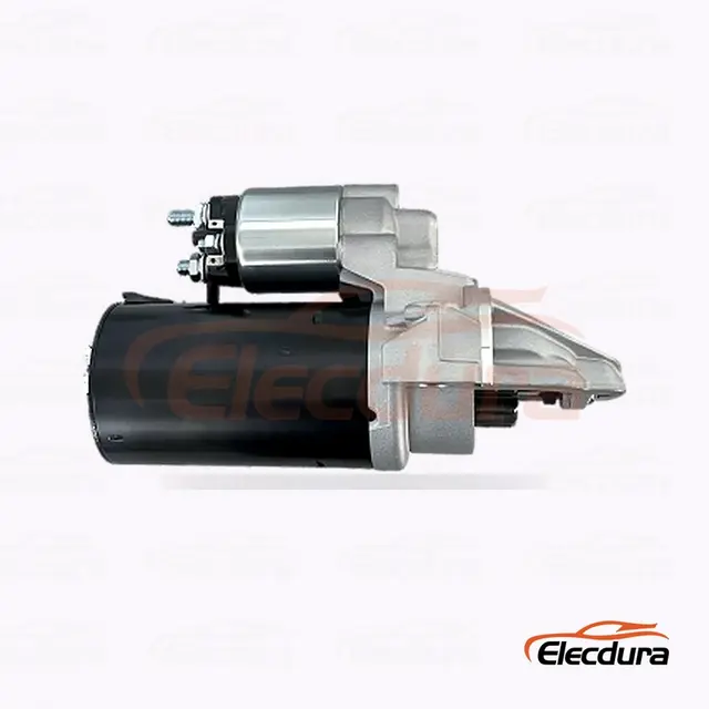 33243 Ford V348 Startmotor , 12V 2 kW 12 tanden, compleet zijaanzicht