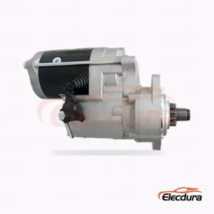 428000-3310 Yanmar 3TNV70 og 3TNV80F Startmotor, 12V 1,4kW 15 t&aelig;nder, komplet set fra siden