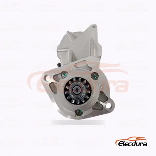 128000-4222 محرك Cummins Starter، 12V 3.00kW 13 سنًا، منظر جانبي كامل