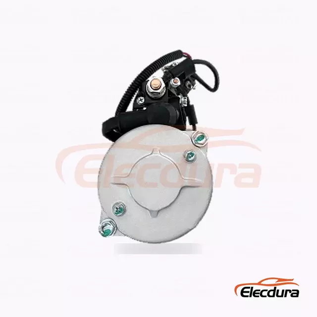 0986026040 Motor de partida de caminh&atilde;o MAN TGA, 24V 5,5kW 12 dentes, vista do terminal traseiro