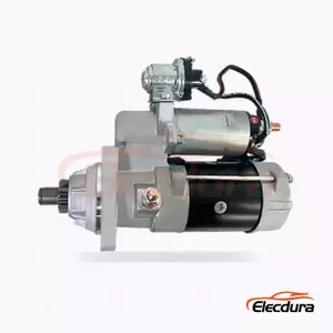 5340058 D&eacute;marreur Cummins 215VS/920E, 24 V 4,5 kW 10 dents, vue lat&eacute;rale compl&egrave;te