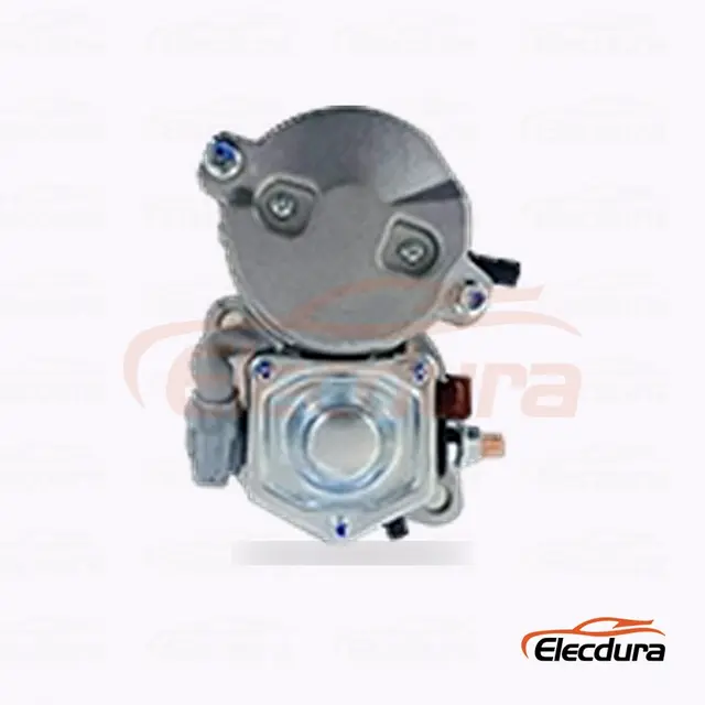 228000-1121 Isuzu 스타터 모터 , 12V 1.4 kW 9개 톱니, 전체 측면도