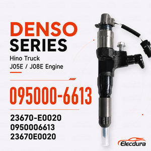 Injektor Bahan Bakar Diesel 095000-6613 untuk Hino J05E / J08E